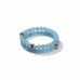 Heaven’s Flow Bracelet - 6 mm Aquamarine with Porcelain beads Heaven’s Flow Bracelet - 6 mm Aquamarine with Porcelain beads