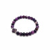 Blessed Serenity Bracelet - 8 mm Purple Lace Agate with Amethyst 4-leaf Clover charm Blessed Serenity Bracelet - 8 mm Purple Lace Agate with Amethyst 4-leaf Clover charm