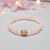 Heavenly Bloom Bracelet ???? - 8 mm Rose Quartz with Pearls Heavenly Bloom Bracelet ???? - 8 mm Rose Quartz with Pearls