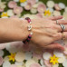 Faith Blossom Bracelet - Tourmaline with Flower charm Faith Blossom Bracelet - Tourmaline with Flower charm