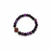 Crown of Faith Bracelet - 8 mm Purple Lace Agate with Red Jasper Cross Crown of Faith Bracelet - 8 mm Purple Lace Agate with Red Jasper Cross