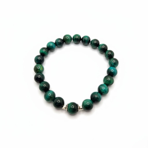 Faith Warrior Bracelet - 8 mm Green Tiger Eye Faith Warrior Bracelet - 8 mm Green Tiger Eye