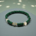 Garden of Wisdom Bracelet - Malachite tube and Fluorite beads Garden of Wisdom Bracelet - Malachite tube and Fluorite beads