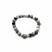 Steadfast Spirit Bracelet - 8 mm Black and White Spotted Agate Steadfast Spirit Bracelet - 8 mm Black and White Spotted Agate
