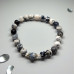Steadfast Spirit Bracelet - 8 mm Black and White Spotted Agate Steadfast Spirit Bracelet - 8 mm Black and White Spotted Agate