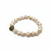 Golden Faith Bracelet - 8 mm Beige and White Spotted Agate and Pyrite Golden Faith Bracelet - 8 mm Beige and White Spotted Agate and Pyrite