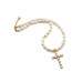 Divine Light Pearl Necklace - 7mm~8mm Freshwater Pearls with Cross Charm Divine Light Pearl Necklace - 7mm~8mm Freshwater Pearls with Cross Charm