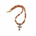 Radiant Grace Necklace - 6 mm Sunstone with Multi-coloured Zirconia Cross Charm Radiant Grace Necklace - 6 mm Sunstone with Multi-coloured Zirconia Cross Charm