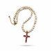 Heaven’s Glory Necklace - 8 mm Mother of Pearl with Zirconia Cross Charm Heaven’s Glory Necklace - 8 mm Mother of Pearl with Zirconia Cross Charm