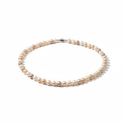 Celestial Grace Pearl Necklace - 7 mm ~ 8 mm multi-color Freshwater Pearls Celestial Grace Pearl Necklace - 7 mm ~ 8 mm multi-color Freshwater Pearls