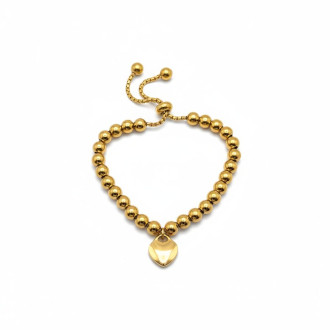 Luna Heart Bracelet Gold Stainless Steel Luna Heart Bracelet Gold Stainless Steel