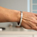 Aurora Spark Bangle - Silver-tone Stainless Steel Aurora Spark Bangle - Silver-tone Stainless Steel