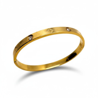 Starlight Glow Bangle - Gold Stainless Steel Starlight Glow Bangle - Gold Stainless Steel