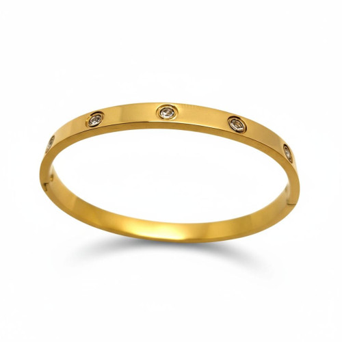 Golden Halo Bangle - Gold Stainless Steel Golden Halo Bangle - Gold Stainless Steel