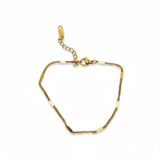 Twist of Grace Bracelet - Gold Stainless Steel Dainty Chain Twist of Grace Bracelet - Gold Stainless Steel Dainty Chain