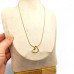 Gold Stainless Steel Heart Pendant Necklace