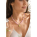 Handmade Pink Quartz & Pearl Icon Necklace – 17" + 2" Extender Handmade Pink Quartz & Pearl Icon Necklace – 17" + 2" Extender