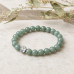8 mm Jade Bracelet with Stainless Steel Tree of Life Charm 8 mm Jade Bracelet with Stainless Steel Tree of Life Charm