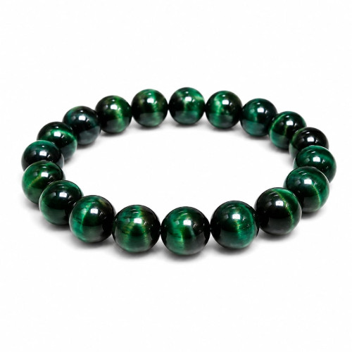 10 mm Green Tiger's Eye Bracelet 10 mm Green Tiger's Eye Bracelet