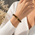 10 mm Tiger's Eye Bracelet with Gold Accent