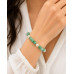 8 mm Jade Bracelet with Czech Crystal Accents 8 mm Jade Bracelet with Czech Crystal Accents