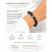 10 mm Blue Tiger's Eye Bracelet with Stainless Steel Tree of Life Charm