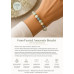 8 mm Faceted Amazonite Bracelet with Gold Stainless Steel Spacers