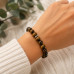 8 mm Tiger's Eye Bracelet with Silver-Tone Spacer 8 mm Tiger's Eye Bracelet with Silver-Tone Spacer