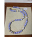 Lace Agate with Floral Porcelain Necklace Lace Agate with Floral Porcelain Necklace