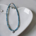 6 mm Blue Apatite Necklace with Tree of Life Charm 6 mm Blue Apatite Necklace with Tree of Life Charm
