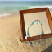 Faceted Turquoise Coin Bead Choker - 15 Inches Faceted Turquoise Coin Bead Choker - 15 Inches