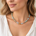 8 mm Amazonite and Czech Crystal Necklace with Gold Accents - 17 inch 8 mm Amazonite and Czech Crystal Necklace with Gold Accents - 17 inch