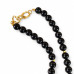 10 mm Black Lace Agate with Majorica Pearl Necklace - 20 inch 10 mm Black Lace Agate with Majorica Pearl Necklace - 20 inch