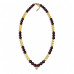 6 mm Garnet and Citrine Necklace with Zirconia Heart Charm - 16 inch 6 mm Garnet and Citrine Necklace with Zirconia Heart Charm - 16 inch