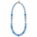 12 mm Aquamarine and Blue Cat’s Eye Necklace - 22 inch 12 mm Aquamarine and Blue Cat’s Eye Necklace - 22 inch