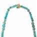 6 mm and 8 mm Faceted Greenish Agate and Czech Crystal Necklace — 17 inch 6 mm and 8 mm Faceted Greenish Agate and Czech Crystal Necklace — 17 inch