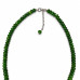 6 mm Oval Jade Necklace with Czech Crystals and Silver-Tone Accents - 17 inch 6 mm Oval Jade Necklace with Czech Crystals and Silver-Tone Accents - 17 inch