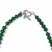 8 mm Jade Necklace with Stainless Steel Accents - 18 inch 8 mm Jade Necklace with Stainless Steel Accents - 18 inch