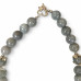 12 mm Jade Necklace with Shell Charm - 16 inch 12 mm Jade Necklace with Shell Charm - 16 inch