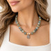12 mm Jade Necklace with Shell Charm - 16 inch 12 mm Jade Necklace with Shell Charm - 16 inch