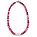 8 mm Pink Lace Agate & Baroque Pearl Necklace – 18 Inches 8 mm Pink Lace Agate & Baroque Pearl Necklace – 18 Inches