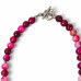 8 mm Pink Lace Agate & Baroque Pearl Necklace – 18 Inches 8 mm Pink Lace Agate & Baroque Pearl Necklace – 18 Inches