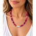 8 mm Pink Lace Agate & Baroque Pearl Necklace – 18 Inches 8 mm Pink Lace Agate & Baroque Pearl Necklace – 18 Inches