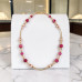 Pink Tourmaline and Pink Quartz Necklace – 21 Inches