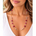 Pink Tourmaline and Pink Quartz Necklace – 21 Inches