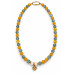 Green and Yellow Jade Flower Necklace – 19 inch Green and Yellow Jade Flower Necklace – 19 inch