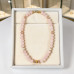 10 mm Rose Quartz and Czech Crystal Moon Necklace — 19 inch 10 mm Rose Quartz and Czech Crystal Moon Necklace — 19 inch