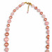 Rose Quartz, Pink Cat’s Eye and Faux Pearl Necklace — 20 inch Rose Quartz, Pink Cat’s Eye and Faux Pearl Necklace — 20 inch