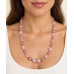 Rose Quartz, Pink Cat’s Eye and Faux Pearl Necklace — 20 inch Rose Quartz, Pink Cat’s Eye and Faux Pearl Necklace — 20 inch