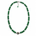 8 mm Green Jade and Shell Necklace — 19 inch 8 mm Green Jade and Shell Necklace — 19 inch